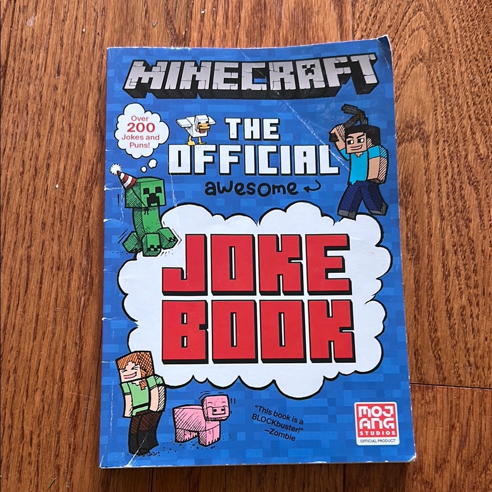 Minecraft Joke Book - Blue